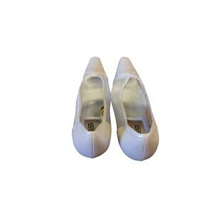 size 9.5 Beige\Black Bottom Solid design SILETTO high heel SHOES by SALSERO